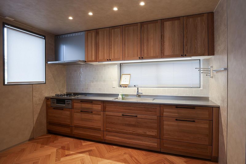 キッチンで地元食材で晩御飯もおすすめ。