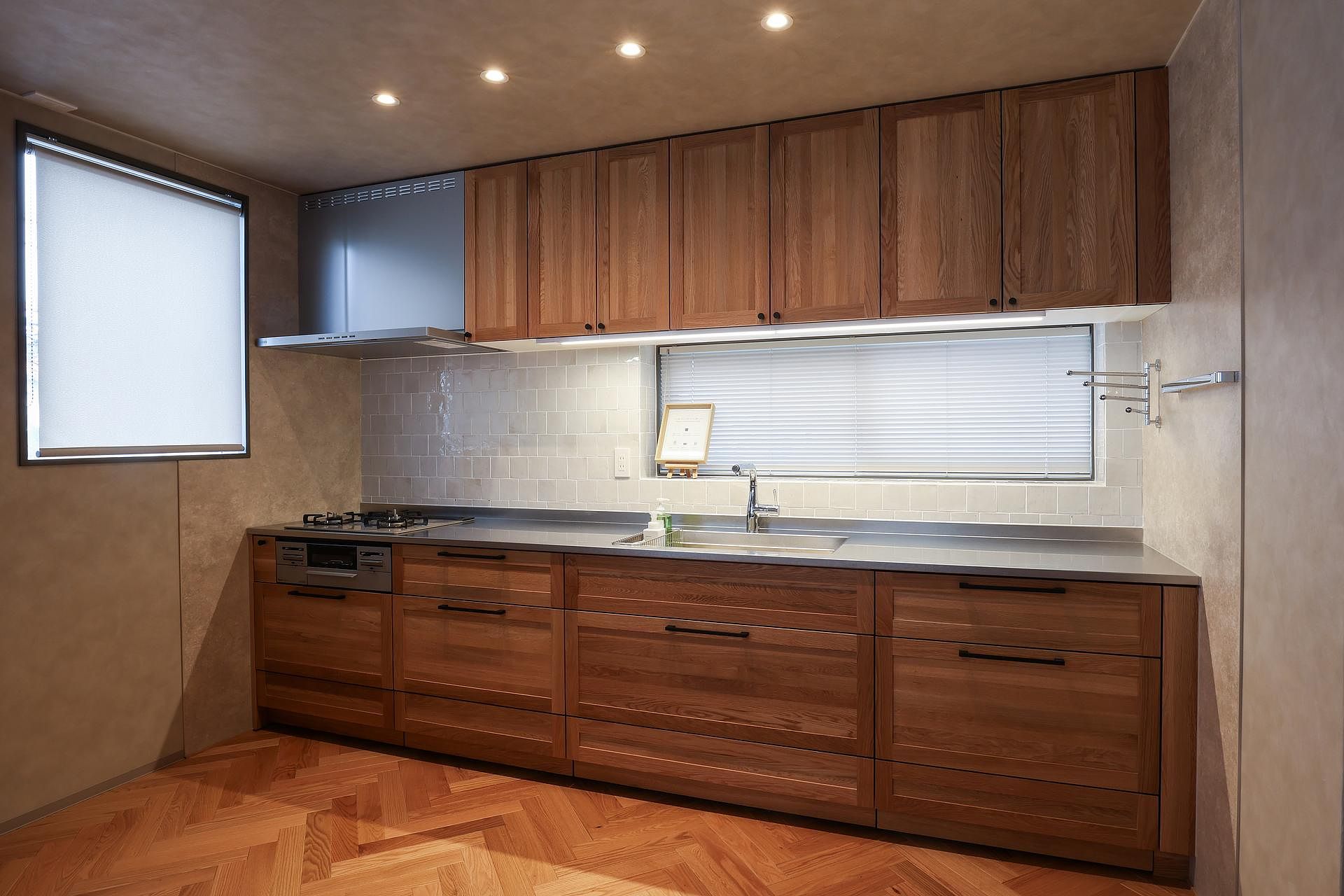 キッチンで地元食材で晩御飯もおすすめ。