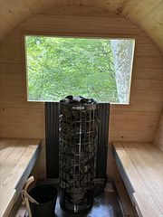 バレルサウナからの景色