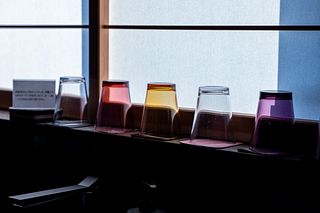 どれを使ったか分かる色違いの洗面所用コップ