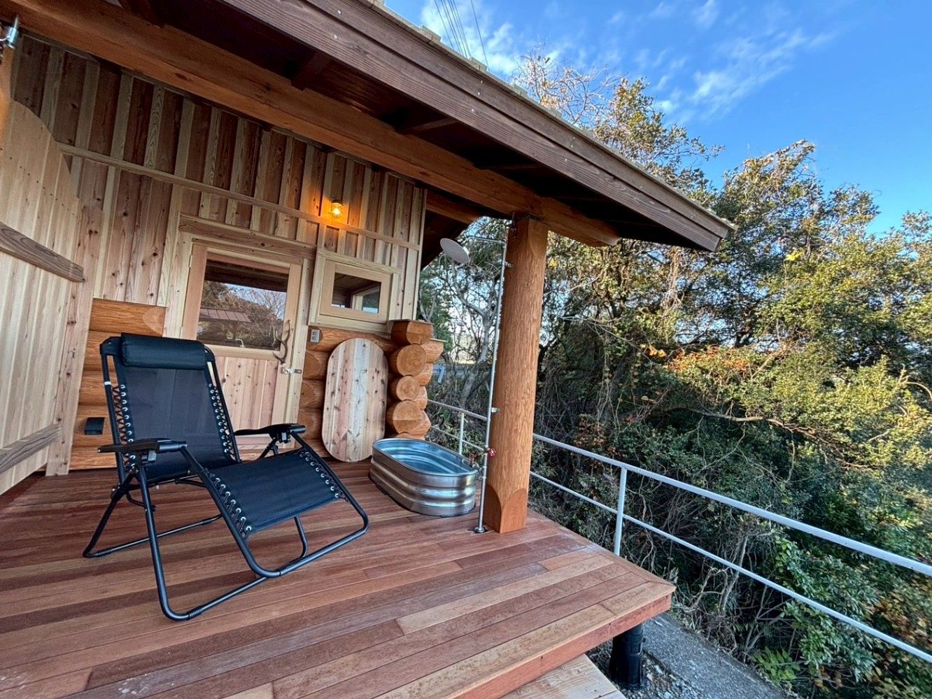 外気浴チェアもあります