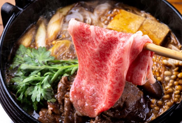 【希望者のみ・夕食】米沢牛すき焼きづくり