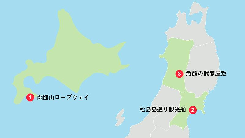 国内旅行でカップルにおすすめの観光スポット｜北海道・東北地方3選