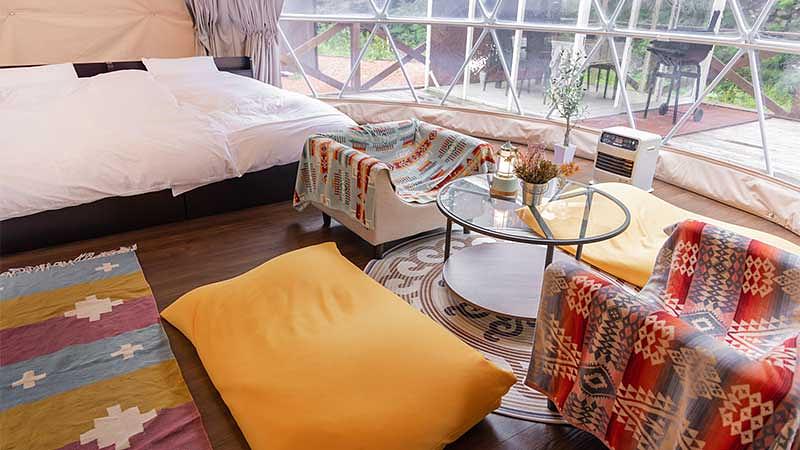 グランピングの主な設備とアメニティ