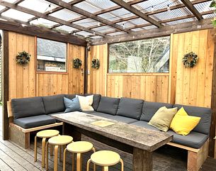 〜デッキソファ〜(雨でもBBQ!)