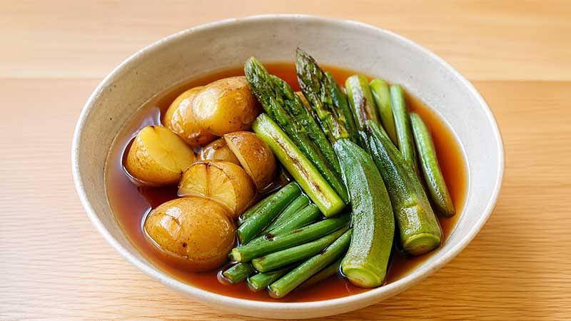 旬野菜の揚げ浸し