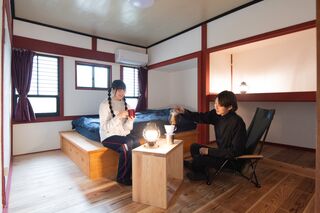 ２F寝室ダブルベッド