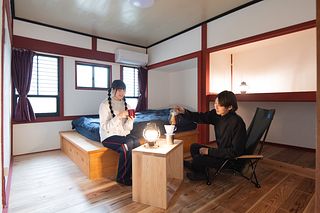 ２F寝室ダブルベッド