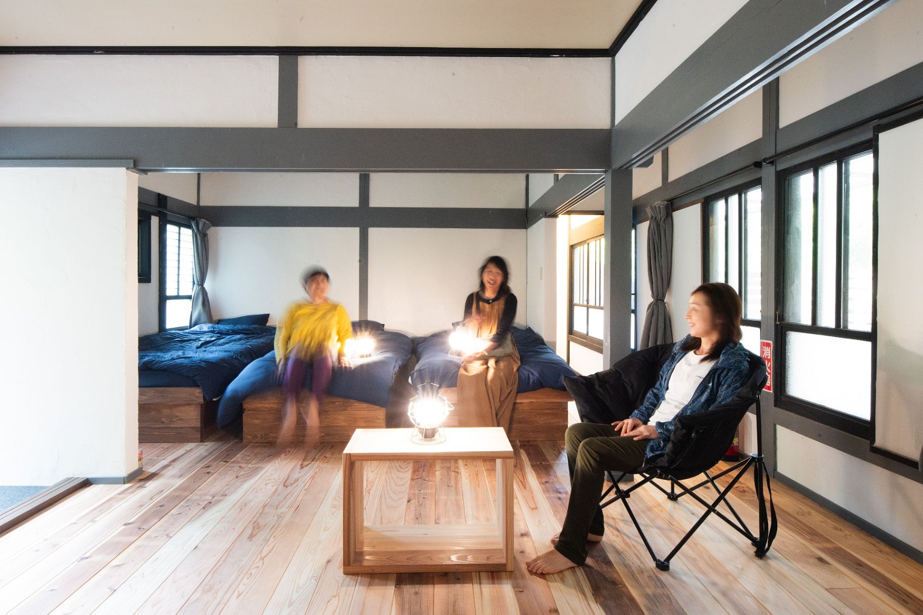 ２F寝室ベッド３台