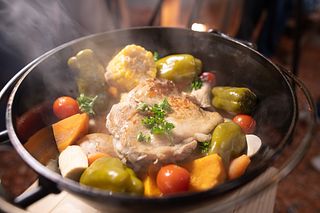 焚き火＆ダッヂオーブンで焚き火飯