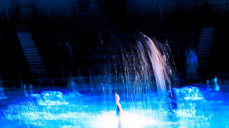 夜限定のナイトショーと演出