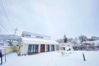 年に数回、施設にも雪が積もります