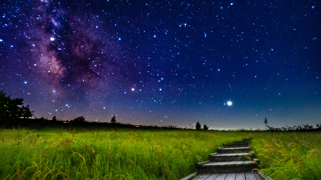 満点の星空