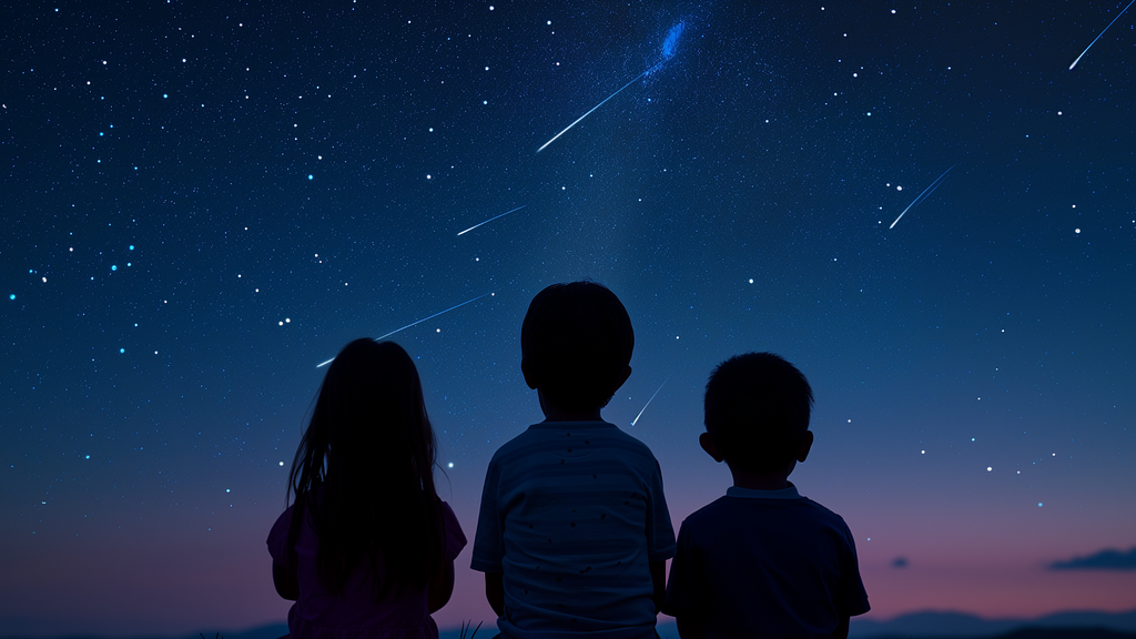 星空を眺める