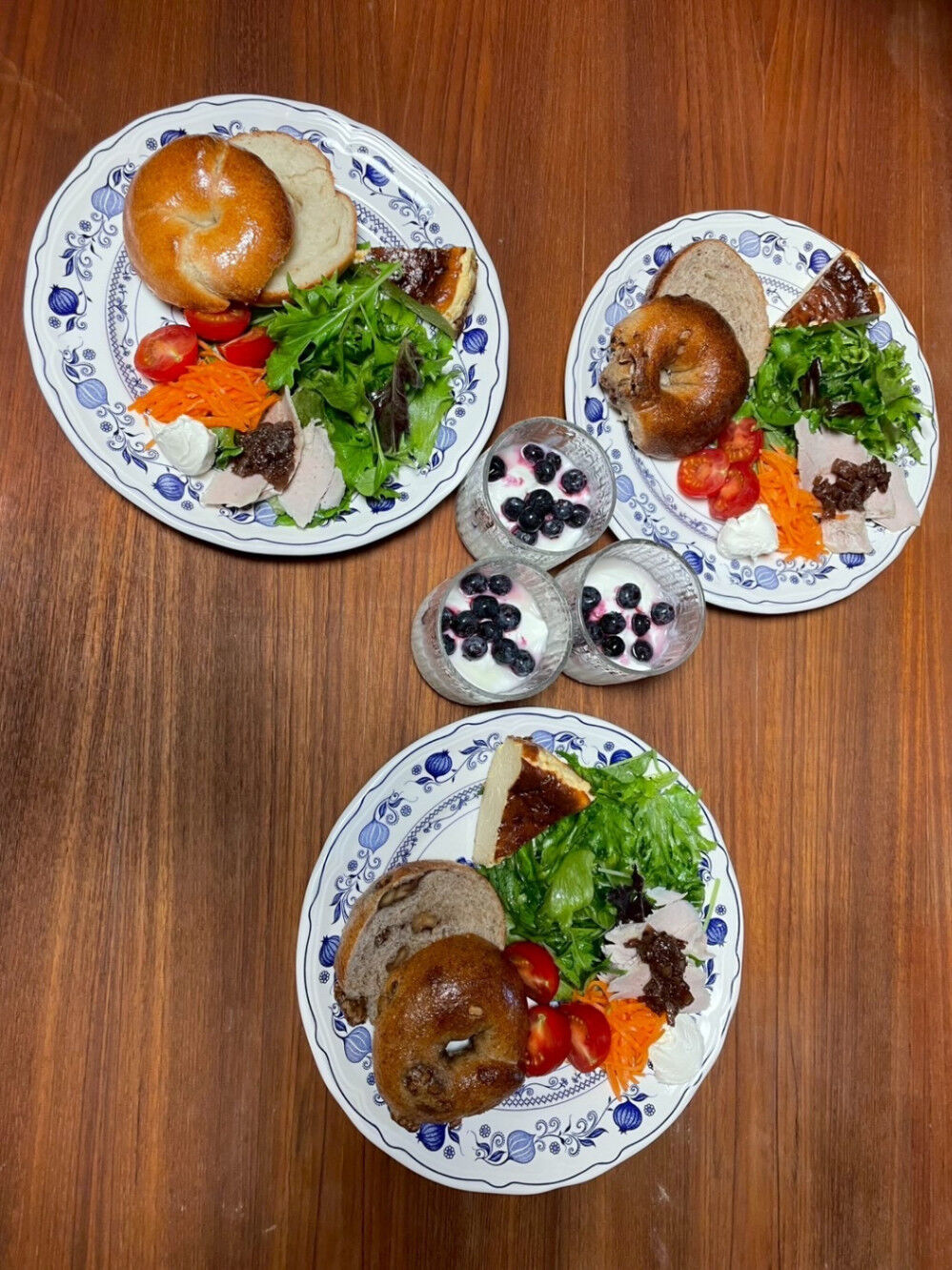 bes bagelsの朝食