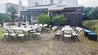 屋外BBQエリア
