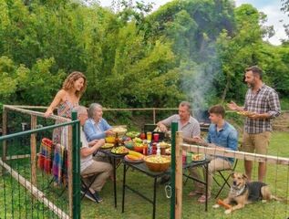自然の中で開放的なBBQをお楽しみください♪