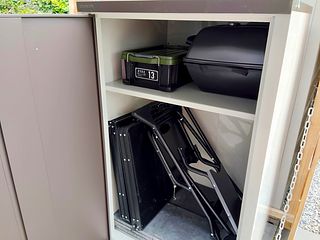 BBQ用品は屋外倉庫にご用意いたします(要予約)