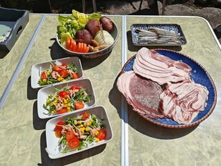 バルコニーにてBBQセット等をご使用いただけます。