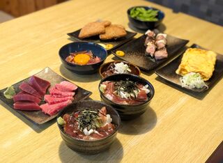 地元の食堂「蒲原館」の天然鮪コース付きプラン
