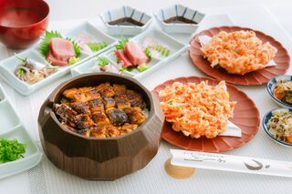 蒲原の名店「よし川」の鰻&桜えびかき揚げ御膳付きプラン