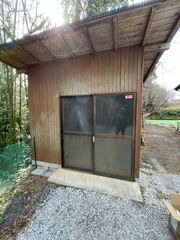 屋外設備は倉庫に収納しています