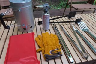 BBQツール、ご要望がございましたらピザストーンもご用意いたします