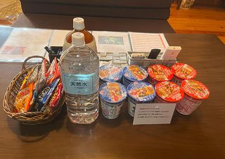 ウェルカムドリンクなどを用意しております。(無料)