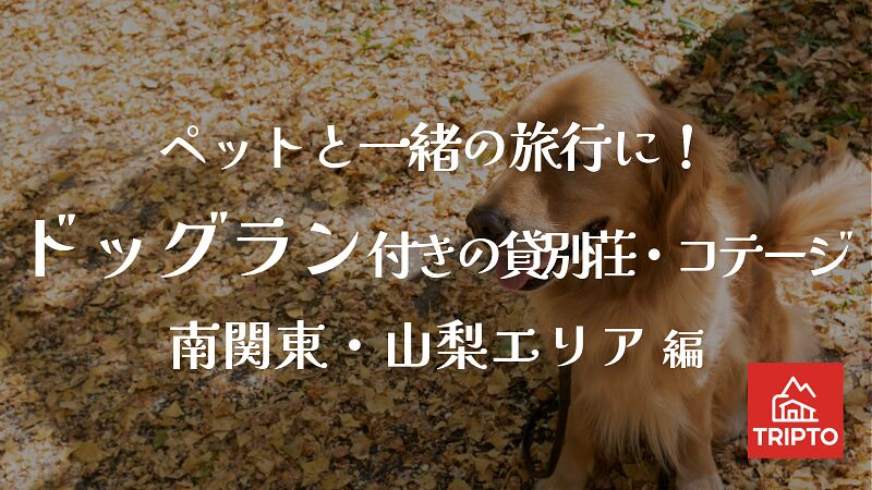 ペットと一緒の旅行に！ドッグラン付きの貸別荘・コテージ 南関東・山梨エリア編