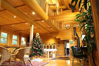 クリスマスツリーとリビング