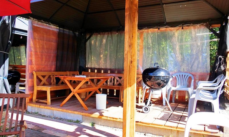 グランピン専用バ－ベキュ場