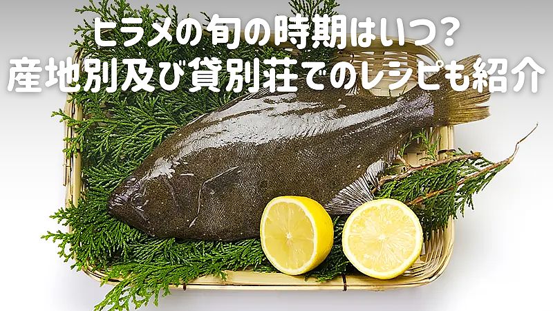 ヒラメの旬の時期はいつ？産地別及び貸別荘でのレシピも紹介