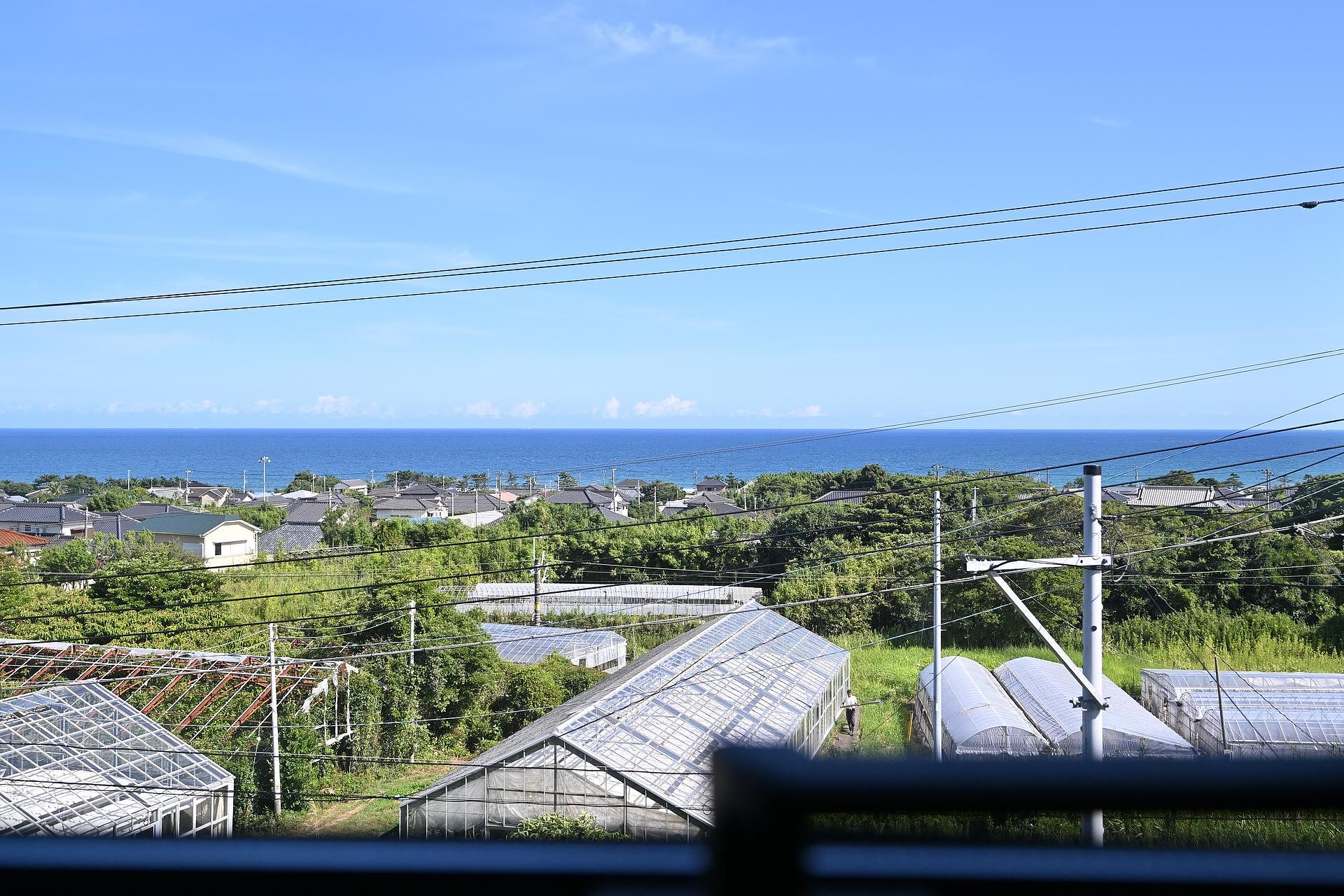 張り出しから見える大海原。アサヒがをご覧いただけます。